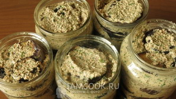 баклажаны в ореховом соусе на зиму