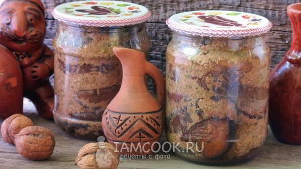 баклажаны в ореховом соусе на зиму