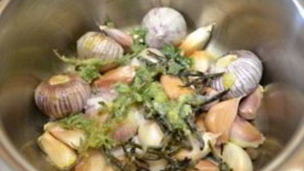 чеснок в масле на зиму