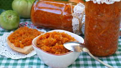 Икра из зеленых помидоров на зиму