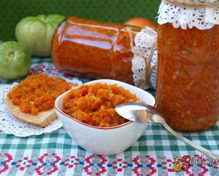 Икра из зеленых помидоров на зиму