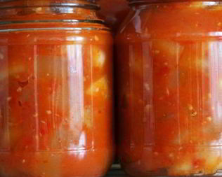 Кабачки, жареные в томате, на зиму