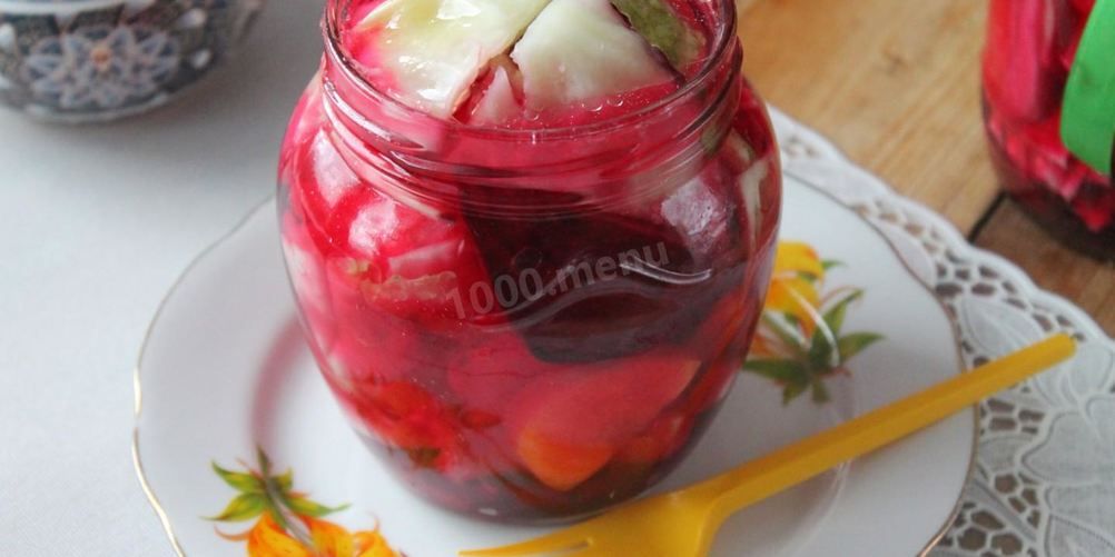 Рецепт капуста острая на зиму со свеклой