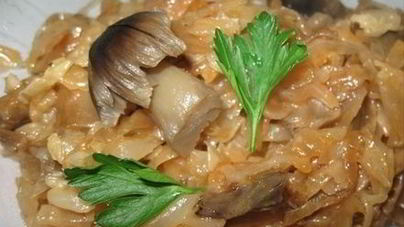 Капуста с грибами на зиму