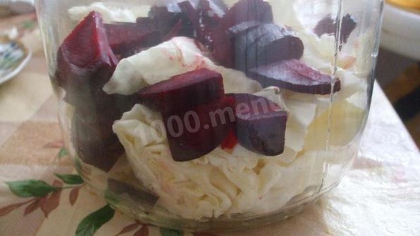 капуста со свеклой в банках