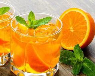 Компот из апельсинов с корицей