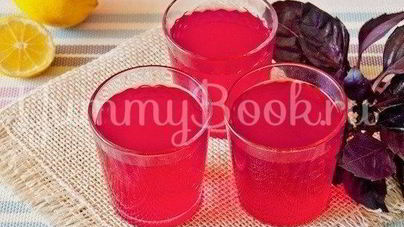 Компот из базилика и лимона