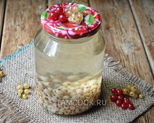 Компот из белой смородины на зиму