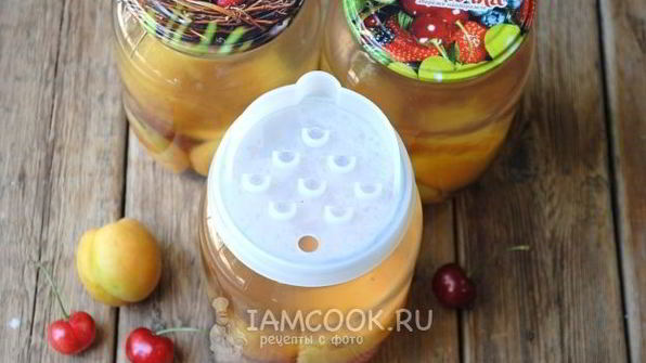 компот из черешни и абрикоса