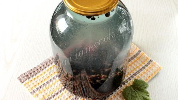 компот из черной смородины на зиму