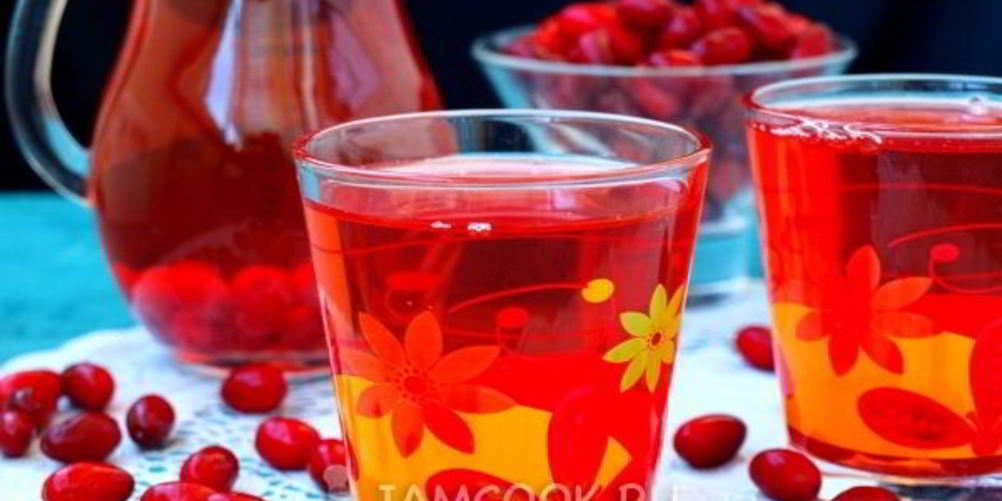 Рецепт компот из кизила