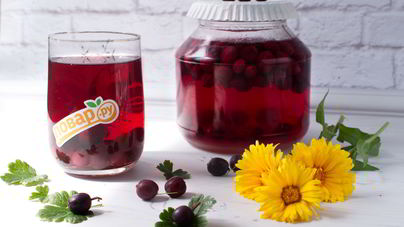 Компот из красного крыжовника