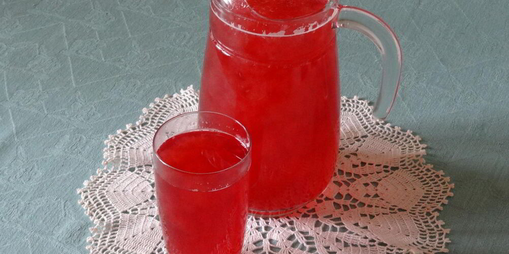 Рецепт компот из малины и яблок