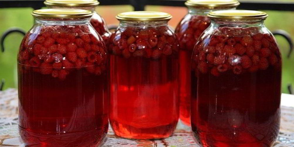 Рецепт компот из малины на зиму