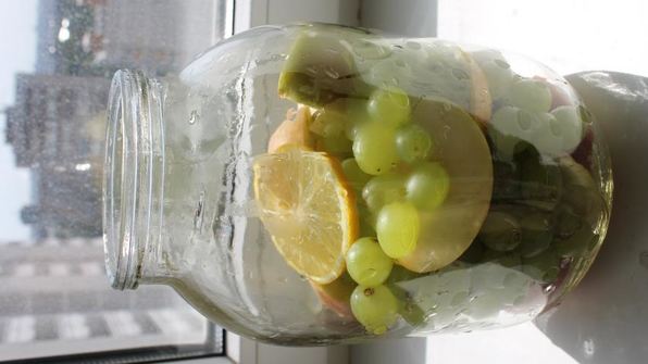 компот из винограда с яблоками в зиму