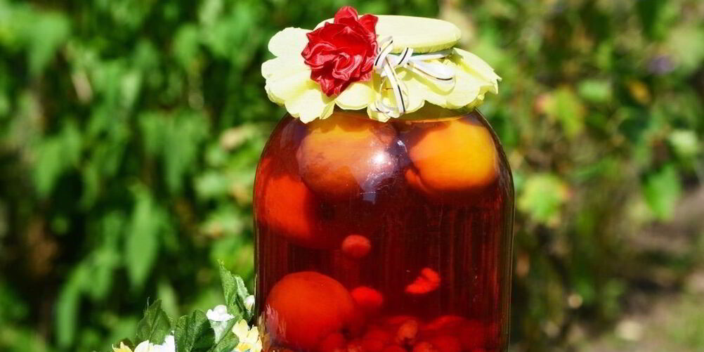 Рецепт компот из вишни и малины