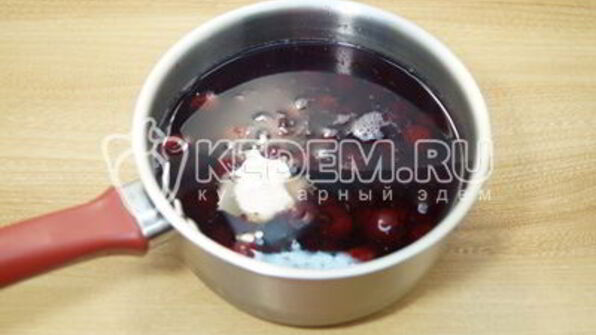 компот из замороженной вишни