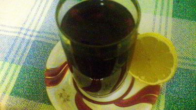 Компотик из свежезамороженных ягод с лимоном