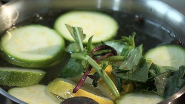 печенье из цукини с компотом из кабачка