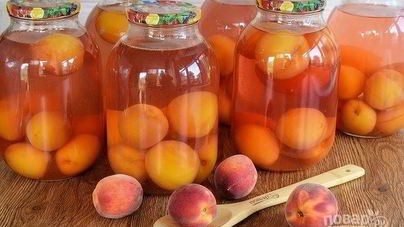 Персиковый компот на зиму