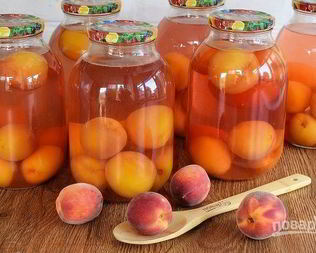 Персиковый компот на зиму