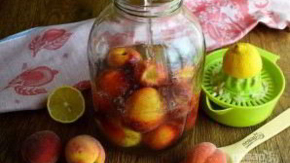 персиковый компот на зиму