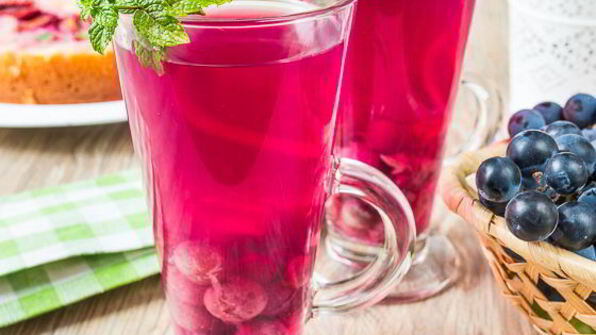 виноградный компот с мятой