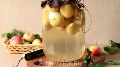Яблочный компот на зиму