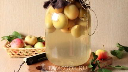 Яблочный компот на зиму