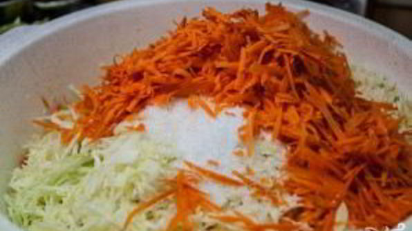 квашеная капуста с клюквой