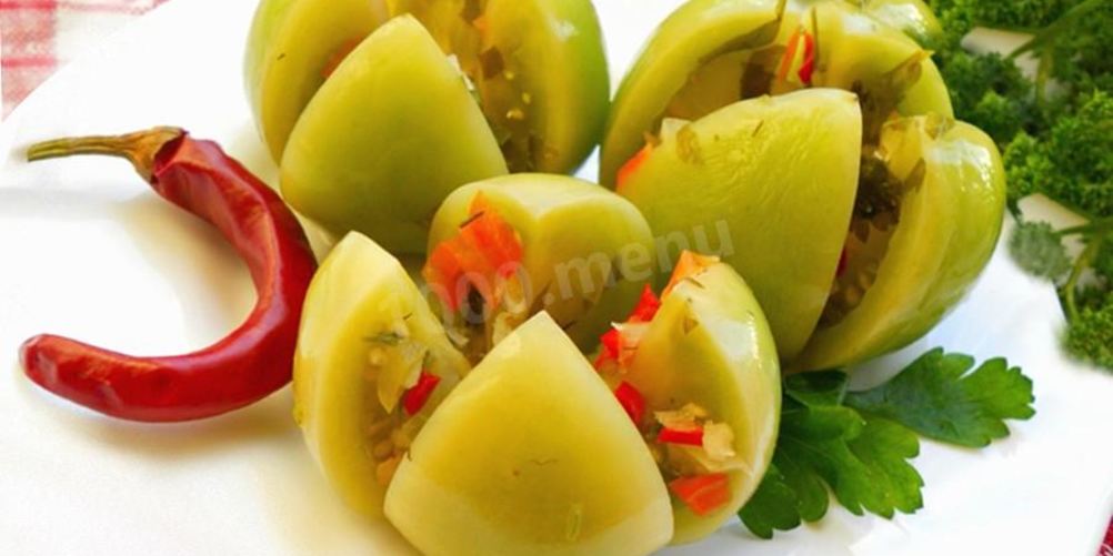 Рецепт квашеные зеленые помидоры в кастрюле