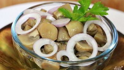 Быстрое маринование шампиньонов