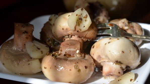 грибы маринованные — антипасти