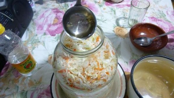 капуста быстрая, маринованная за 1 день