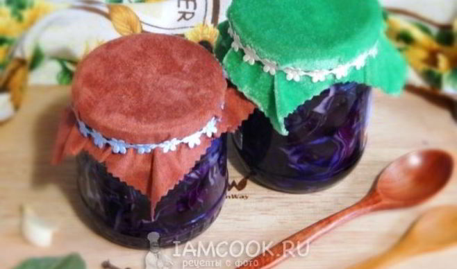 Капуста краснокочанная, маринованная на зиму