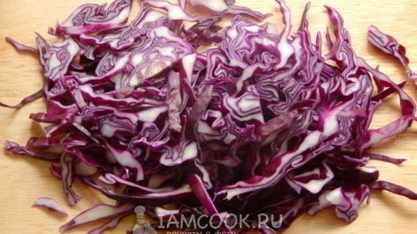 капуста краснокочанная, маринованная на зиму