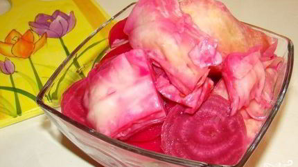 Капуста маринованная кусками