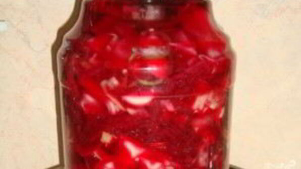 капуста маринованная острая со свеклой