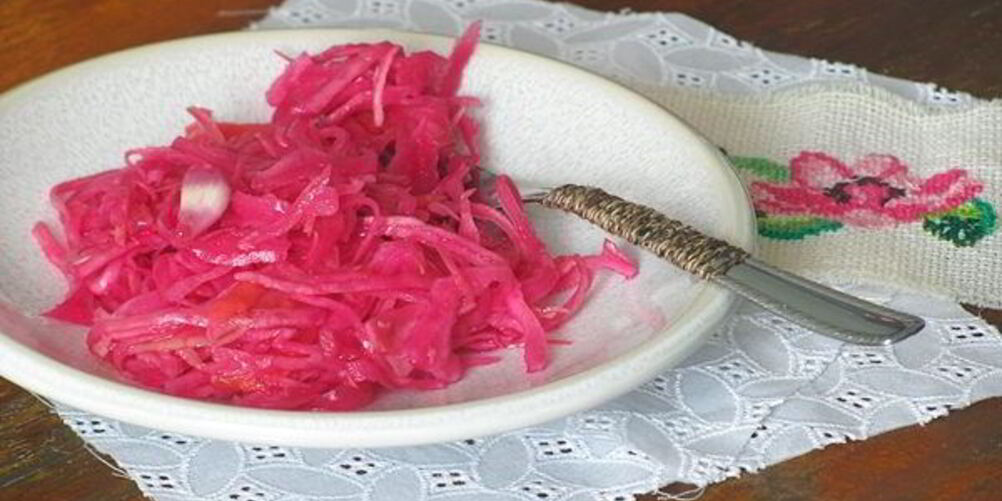 Рецепт капуста маринованная со свеклой