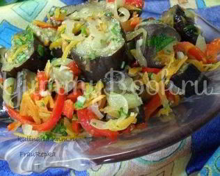Ленивые маринованные баклажаны