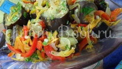 Ленивые маринованные баклажаны