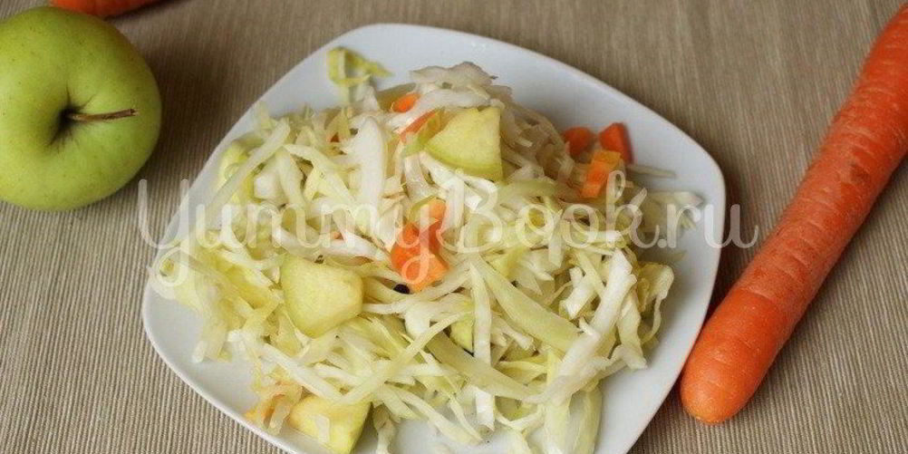 Рецепт маринованная капуста с яблоками