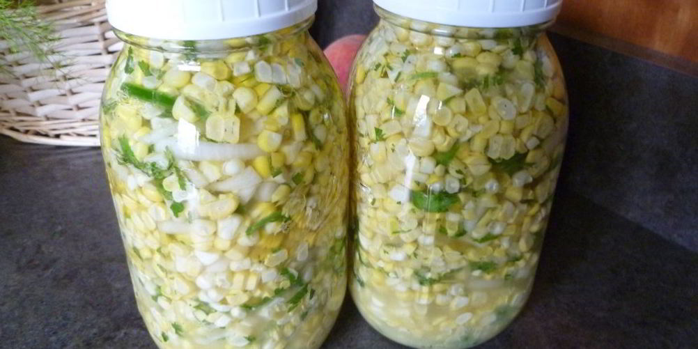 Рецепт маринованная кукуруза зернами