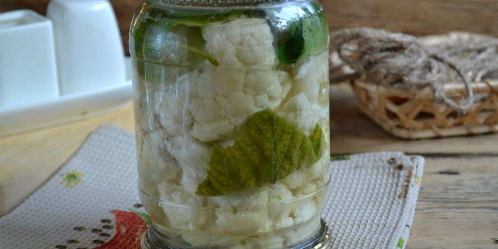 Рецепт маринованная цветная капуста на зиму без стерилизации