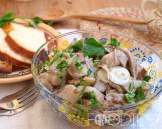 Маринованное вешенки