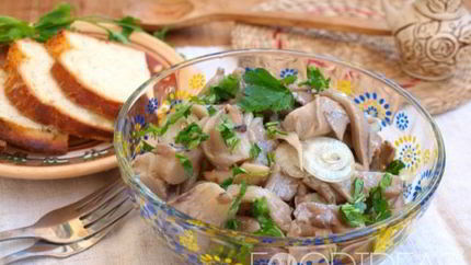 Маринованное вешенки