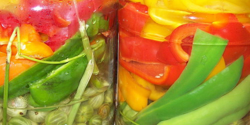 Рецепт маринованный болгарский перец с крыжовником