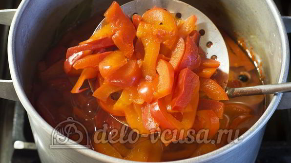 маринованный болгарский перец в масле с чесноком