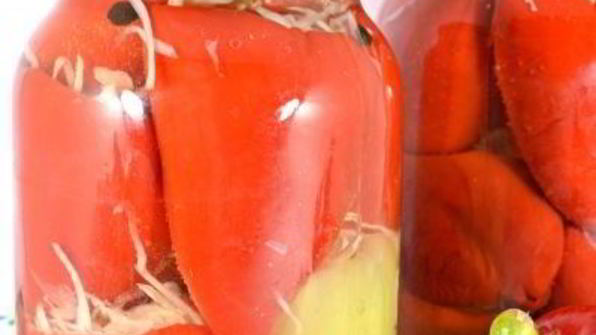 маринованный перец фаршированный капустой на зиму
