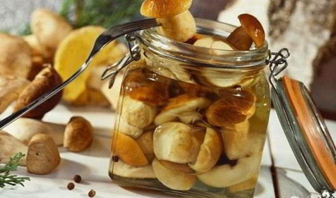 Маринованные белые грибы с уксусом